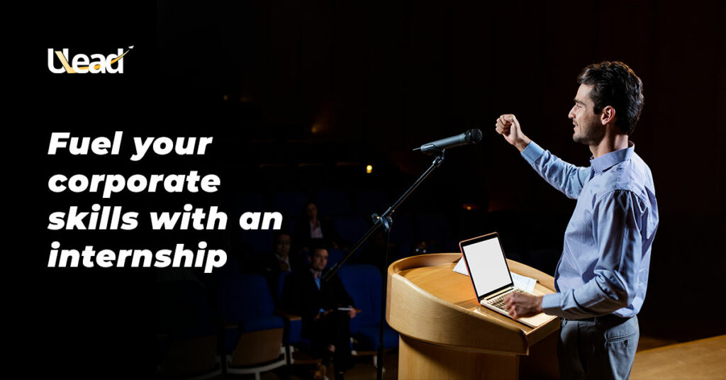 man during his speech-Online internship