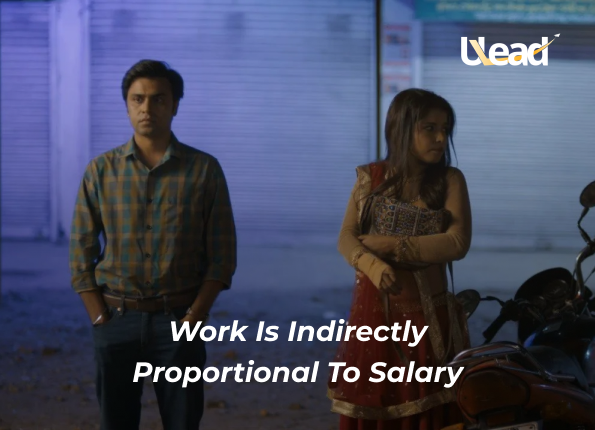 1. Work is indirectly proportional to salary