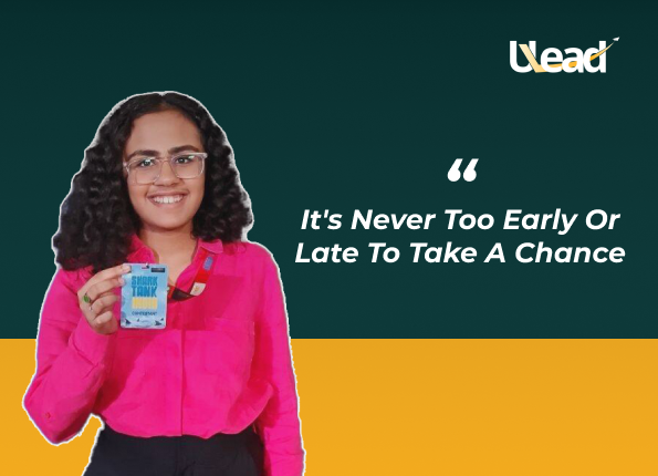 It's Never Too Early or Late to Take a Chance by ULead