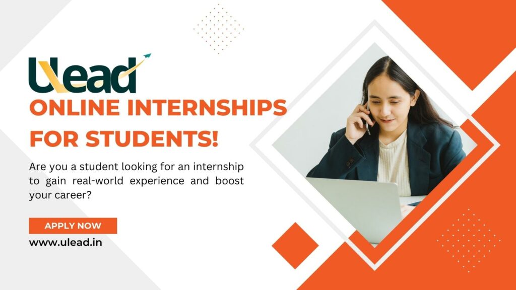 content full graphic with paid online internship